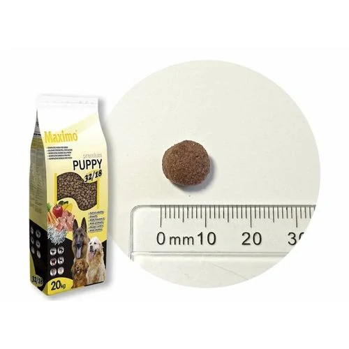 DELIKAN MAXIMO Puppy 32/18 20kg prémiové krmivo s hydinovým mäsom pre steňatá stredných a veľkých plemien