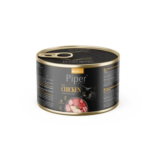 PIPER CAT ADULT 185g kuracie mäso konzerva pre dospelé mačky