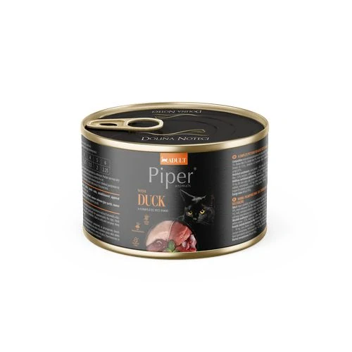 PIPER CAT ADULT 185g kačica konzerva pre dospelé mačky