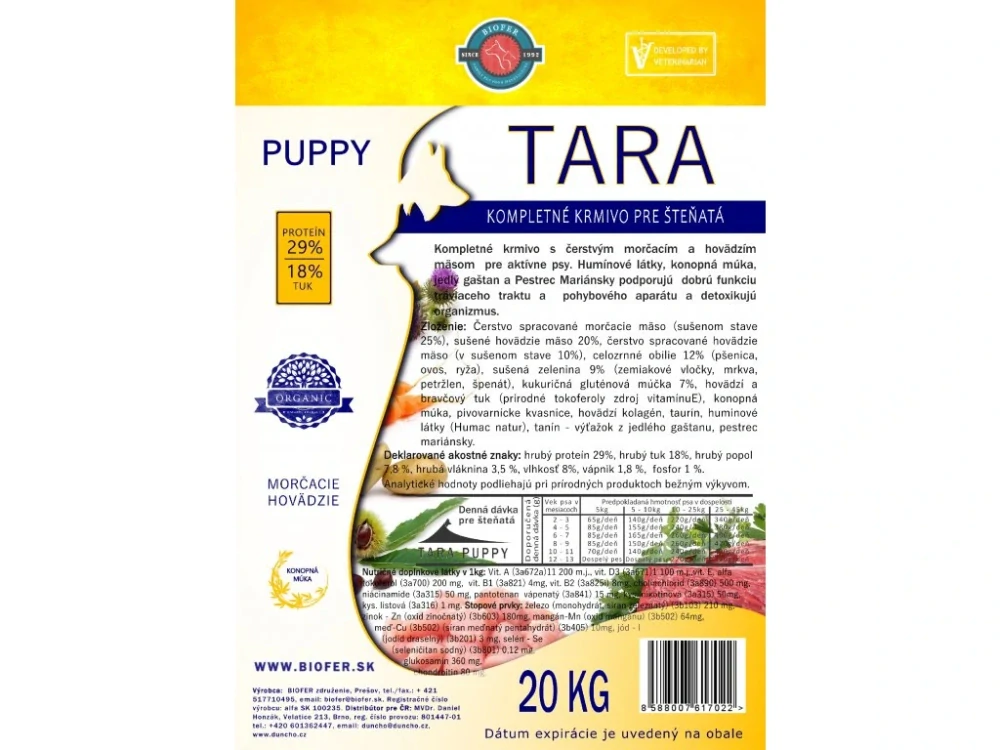 Biofer Tara Puppy 20 kg
