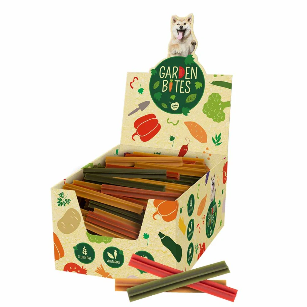 Pamlsok DUVO+ GARDEN BITES VEGAN STICKS S 13 cm, bal. 216x15 g