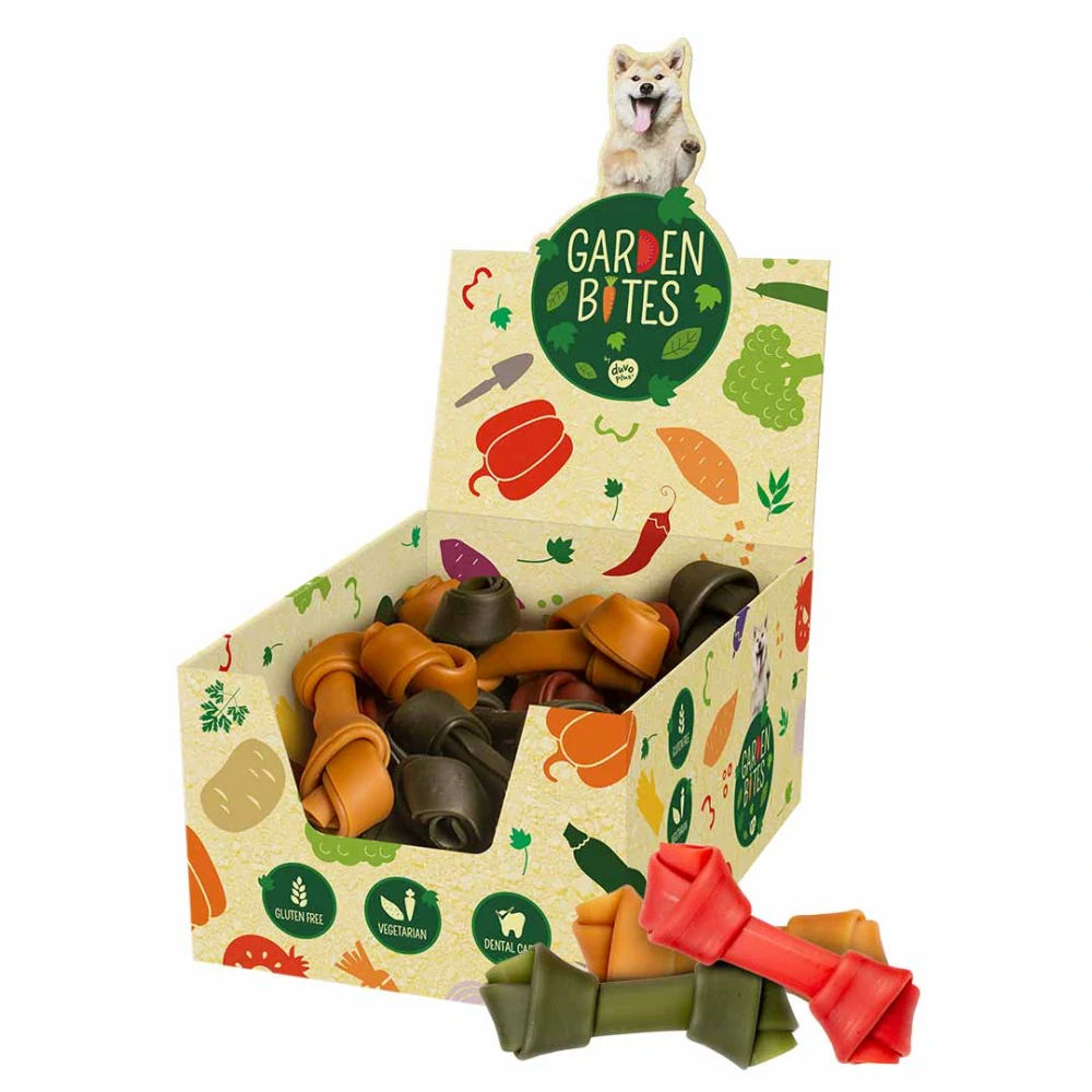 Pamlsok DUVO+ GARDEN BITES VEGAN BONES S 11 cm, bal. 45x42 g