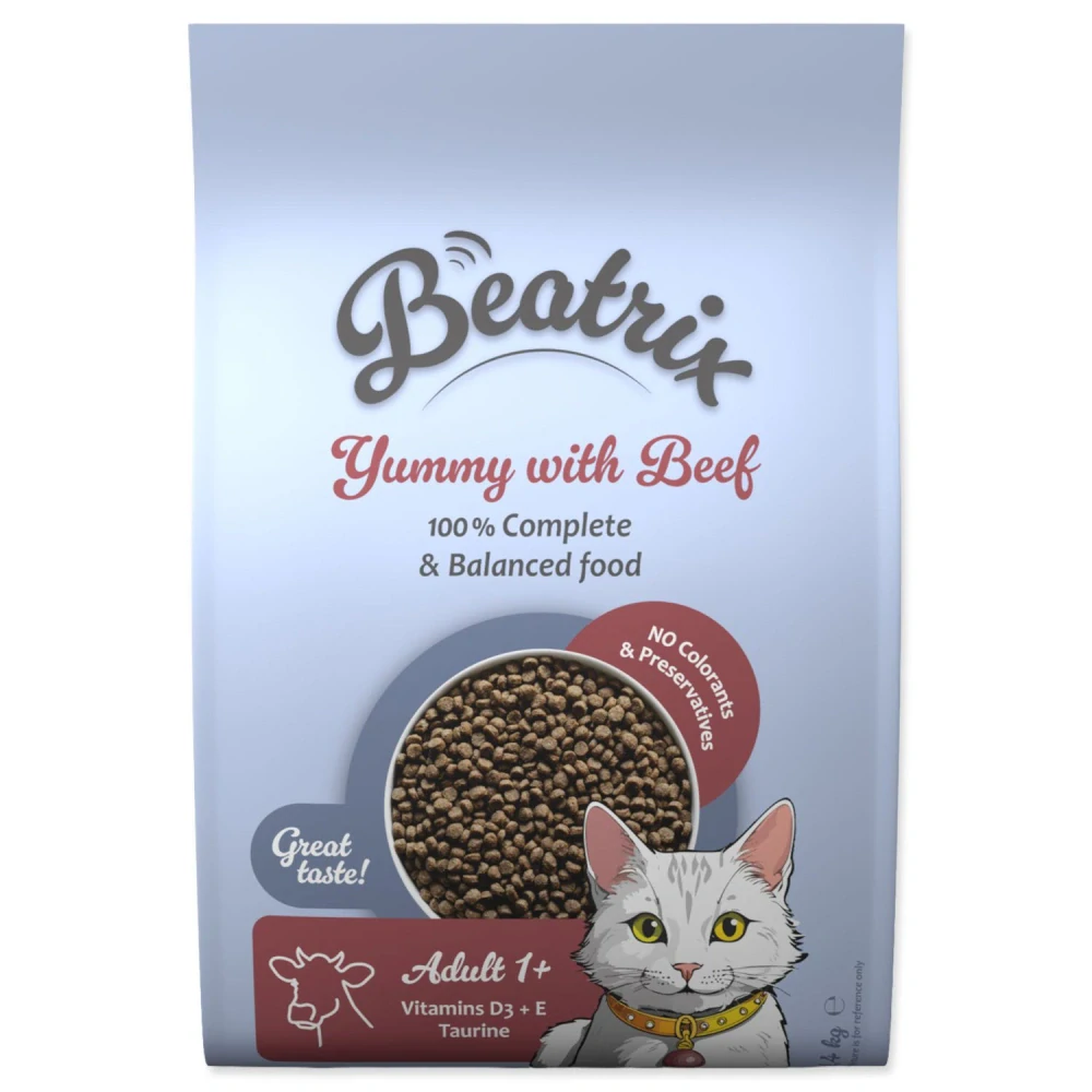 Beatrix Adult s hovädzím mäsom 1, 4kg