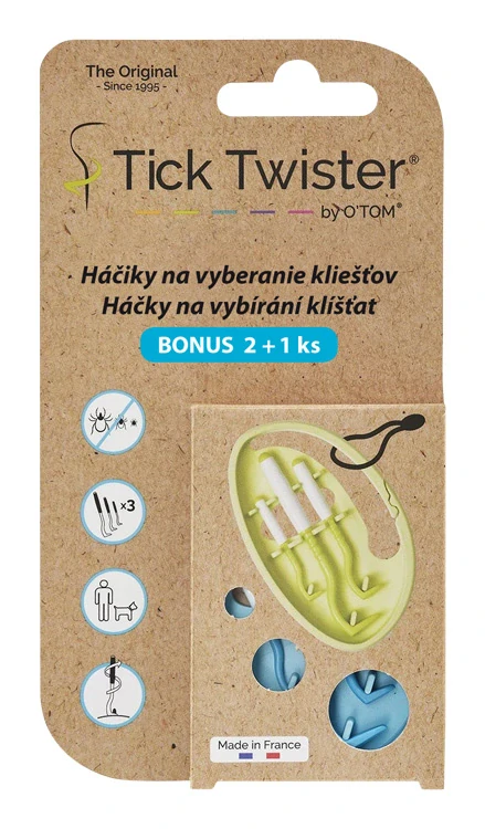 Tick Twister Háčiky na vyberanie kliešťov 3ks klip(vajíčko)