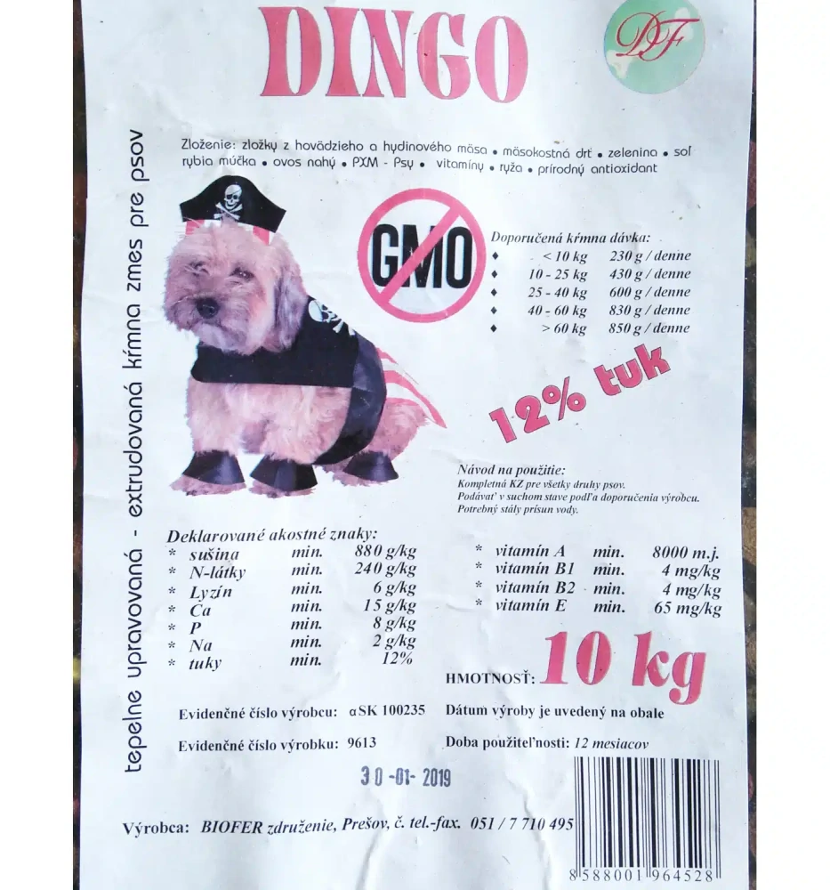 Dingo krmivo pre psov 10kg