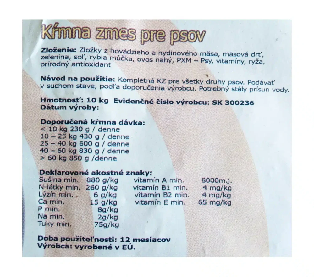 Max krmivo pre psov 10kg