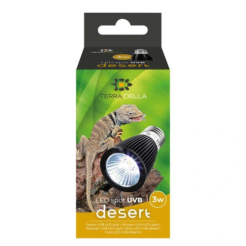 TERRA DELLA Desert UVB LED bodové svetlo do terária 3W 5x5x9cm