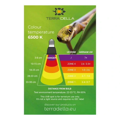 TERRA DELLA Tropical UVB LED bodové svetlo do terária 3W 5x5x7cm