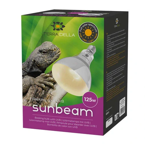TERRA DELLA SunBeam Výhrevná lampa s UVA a UVB do terária 125W 12,5x12,5x16cm