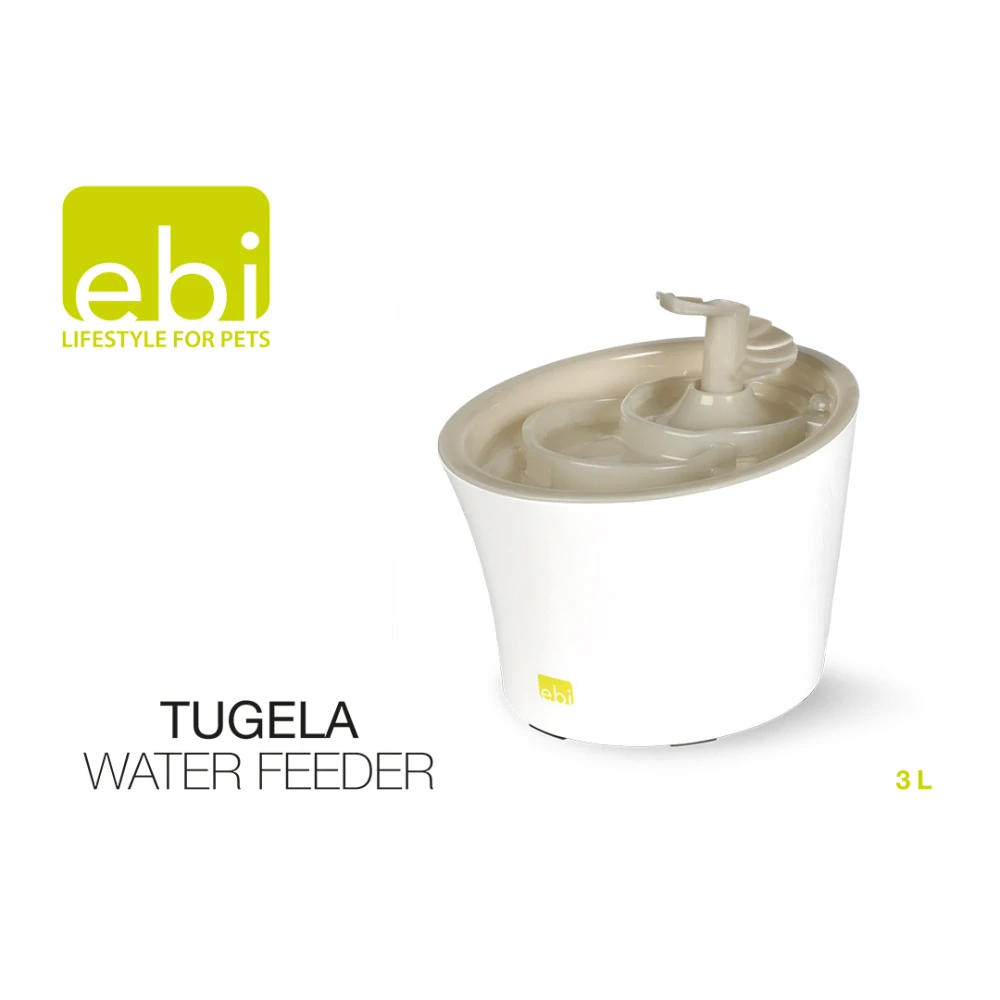 EBI Tugela Tichá fontána pre zvieratá s uhlíkovými filtrami 3l 22,5x18,5x16cm moka