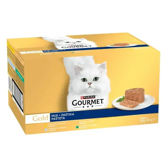 GOURMET GOLD Multipack paštéty mix príchutí 48x85g