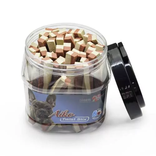 COBBYS PET AIKO Twist Stix 12cm Mlieko+Hovädzina 