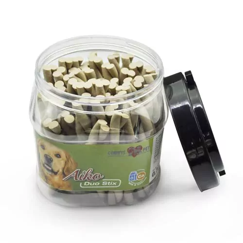 COBBYS PET AIKO Duo Stix 12cm Vápnik+Mlieko