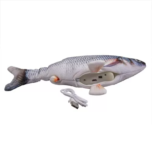 DUVO+ Catch `n play fish 28x13x5cm interaktívna hračka pre mačky ryba