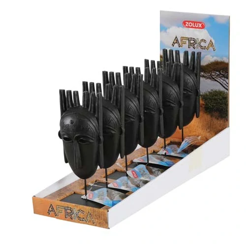 ZOLUX Dekorácia do akvárií africká maska muž M 77x46x195mm