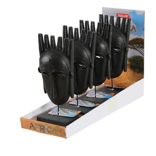 ZOLUX Dekorácia do akvárií africká maska muž L 94x63x257mm