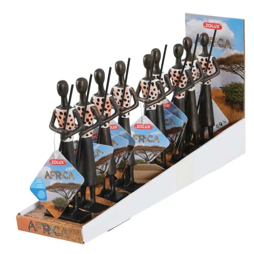 ZOLUX Dekorácia do akvárií s africkou tematikou- strážca M 55x29x195mm