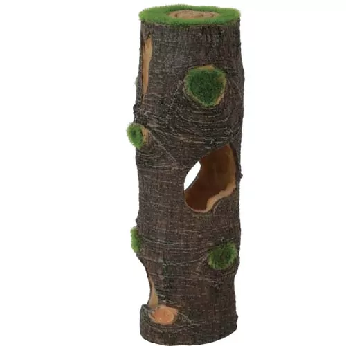 ZOLUX Dekorácia do akvária peň L so živými semienkami machu 6,7 x 6,2 x 19cm