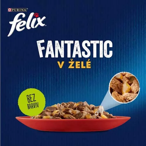 FELIX Fantastic Multipack 80x85g hovädzie,kura,tuniak,treska v želé