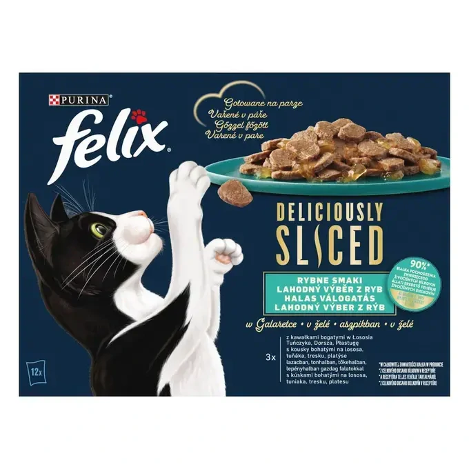 FELIX® Deliciously Sliced multipack Fish Selection 12×80 g