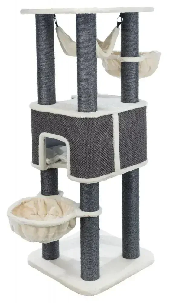 XXL škrabadlo HUMBERTO, 174 x 68 x 68, krémová/sivá