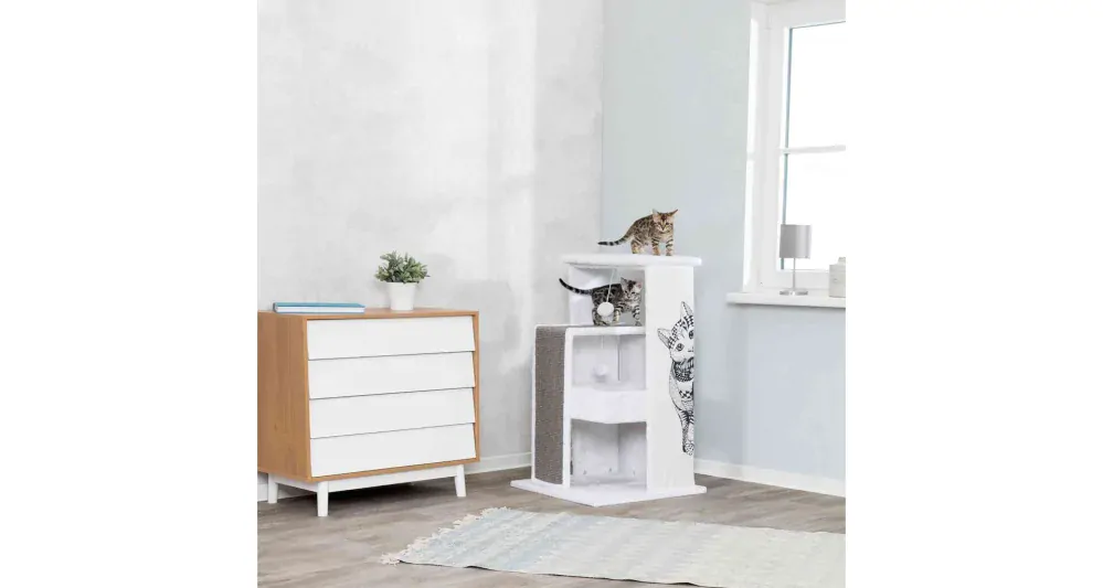 Škrabadlo dizajnové MARIA s hračkou 101 cm