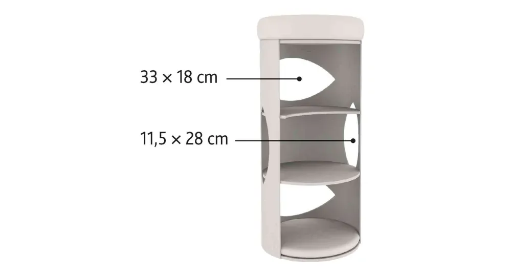 Škrabací valec pre mačky TOWER GRACIA béžový 38 cm/85 cm