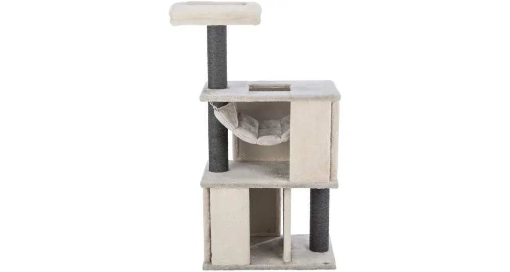 Škrabadlo JULIANO, 2 poschodia, 115 cm, sivá