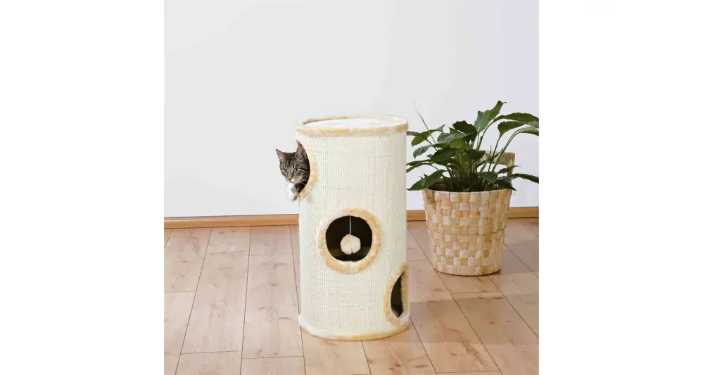 Obytný sisalový valec pre mačky 36cm/70cm - béžový