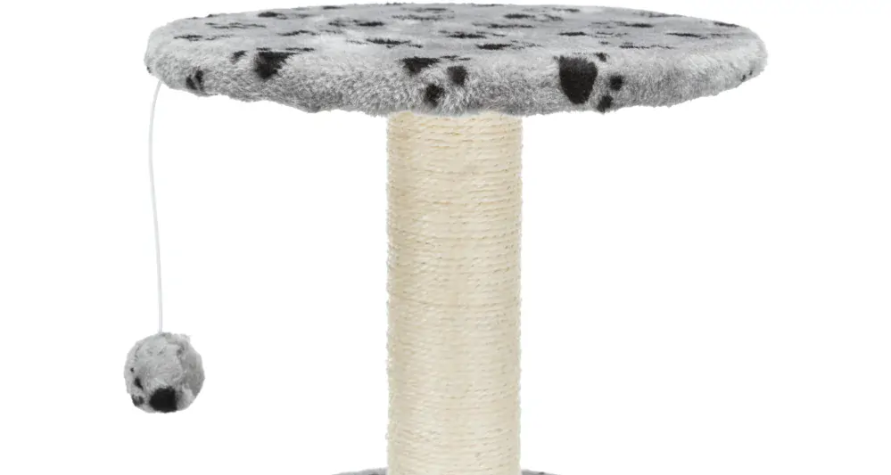 Škrabadlo TOLEDO 61 cm, - šedé s labkami