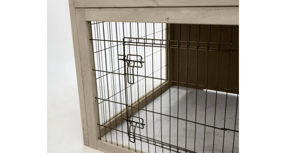 Natura mega králikáreň s výbehom, 124 x 102 x 78 cm, šedá/hnedá