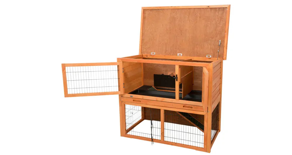 NATURA králikáreň s výbehom 116 x 97 x 63 cm, hnedá