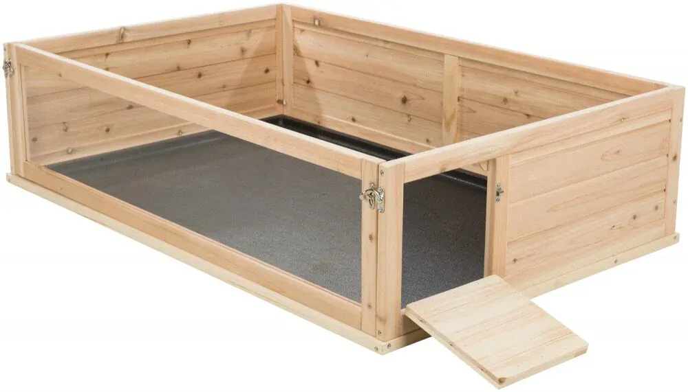 Výbeh pre morčatá do vnútorných priestorov, 114 × 30 × 74 cm, drevo/plast