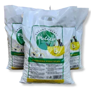 Pelito peletová podstielka 3,6 kg.  1Paleta =120 ks