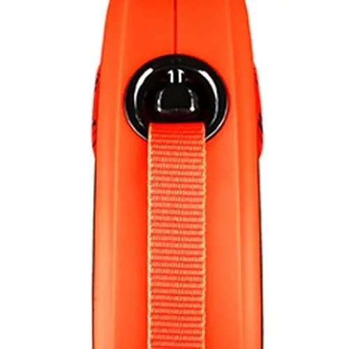 flexi Xtreme XS popruh 3m, oranžová do 15kg s pružným Soft-Stop pásikom