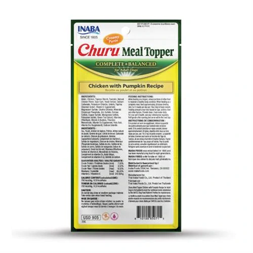 Inaba Churu Meal Topper dog Kura s tekvicou 4 tuby = 56g