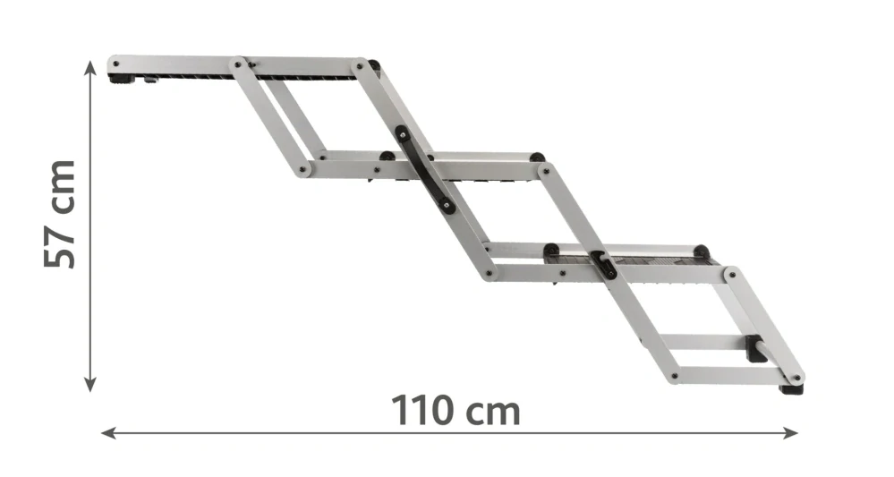 PetWalk skladacie schody 37 x 57 x 120 cm, do 75 kg