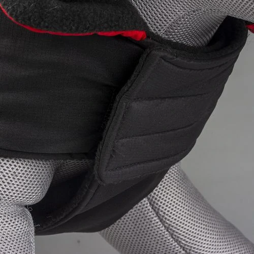 DUVO+ nepremokavá vesta pre psov L 60cm červená/čierna