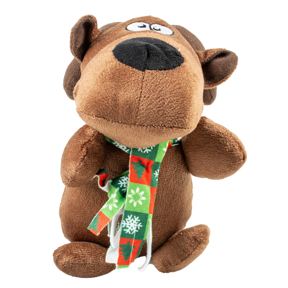 Hračka DUVO+ Vianočný plyšový sob, pískajúci 14x26x14cm