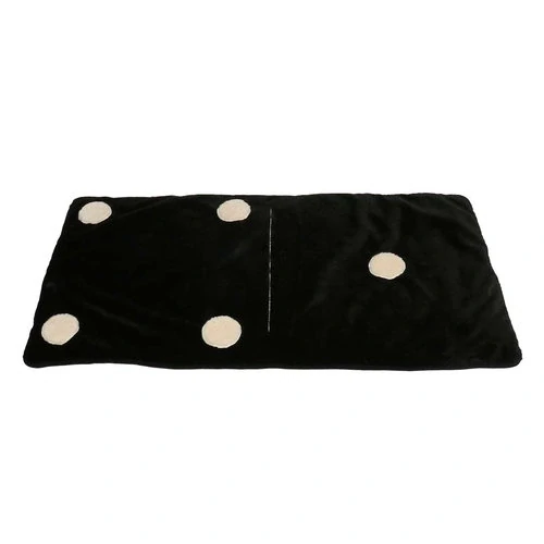 COOCKOO DOMINO DREAM Ultra mäkké ležadlo pre psov 120x60x1cm čierne/biele