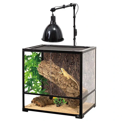 TERRA DELLA Univerzálny držiak osvetlenia do terária 7x4x41,5cm čierny