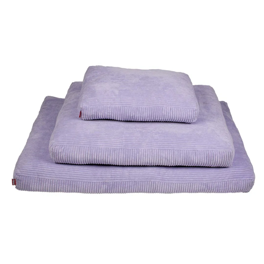 COOCKOO COZY UNI Menčestrový vankúš pre psov M 90x75x11cm fialový