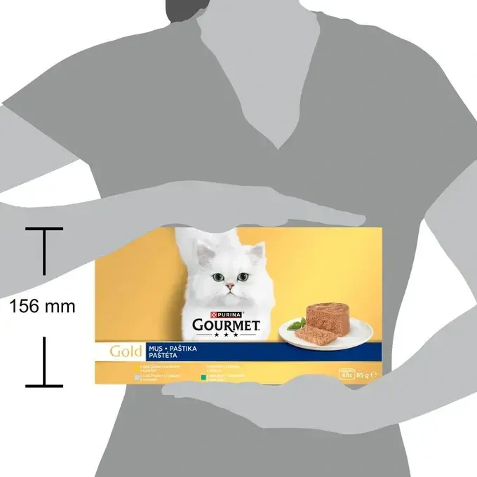 GOURMET GOLD Multipack paštéty mix príchutí 48x85g