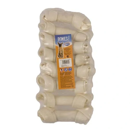 DUVO+ BONES! Viazaná byvolia kosť biela 13cm/8ks
