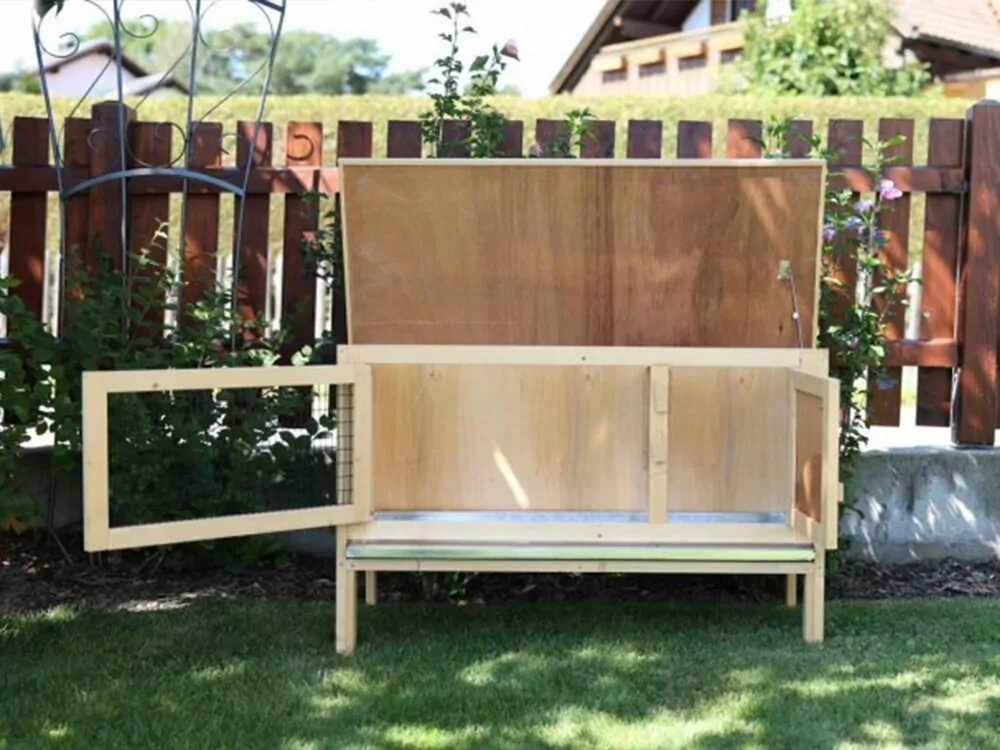 Králikáreň KERBL FRED - koterec pre králiky, morčatá a malé hlodavce