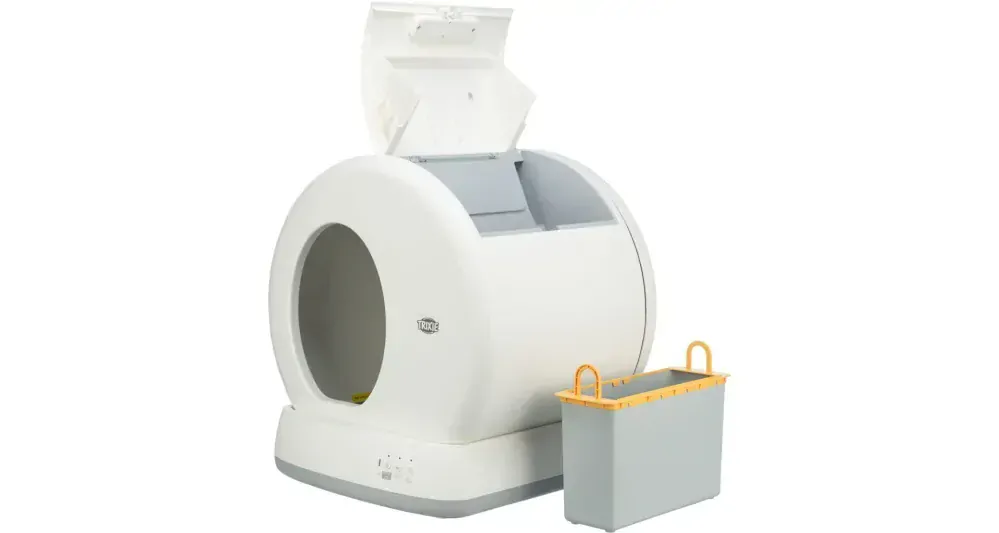 Samočistiaca SMART toaleta pre mačky, 53 x 55,5 x 52 cm, biela