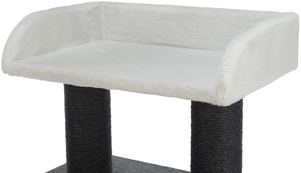 Škrabadlo ALMIRA, 2 jaskyne, odpočívadlo, 128 cm, sivá