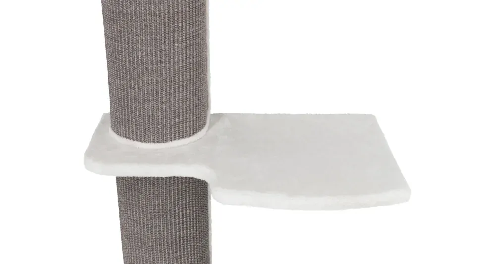 Škrabadlo ACADIA, 3posty, montovateľné k stene, 160cm, šedé