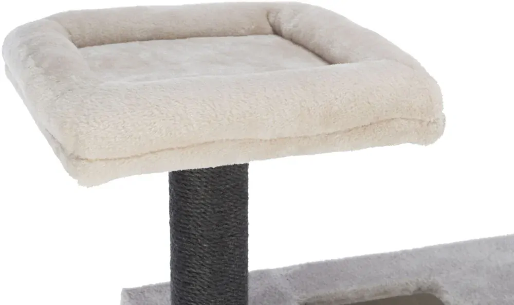 Škrabadlo JULIANO, 2 poschodia, 115 cm, sivá