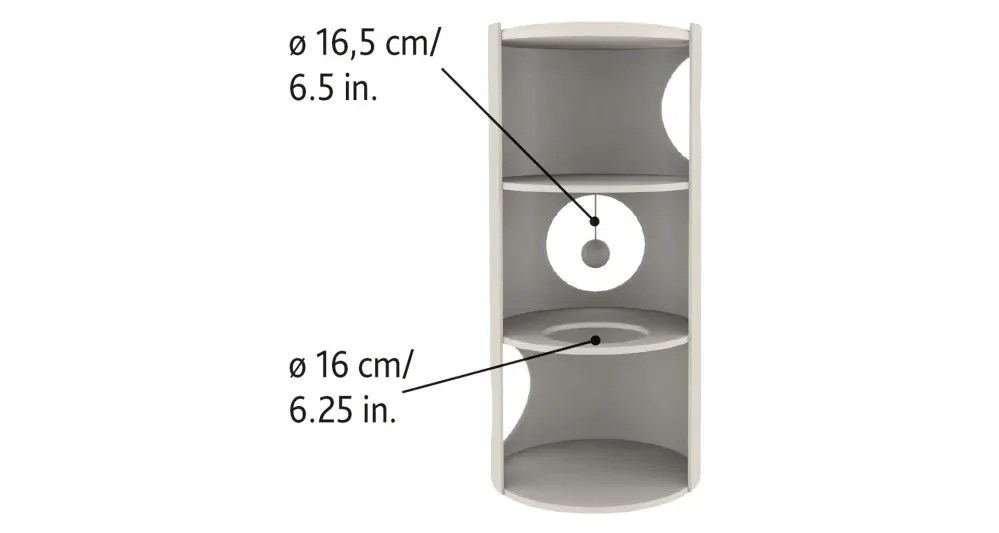Obytný sisalový valec pre mačky 36cm/70cm - béžový